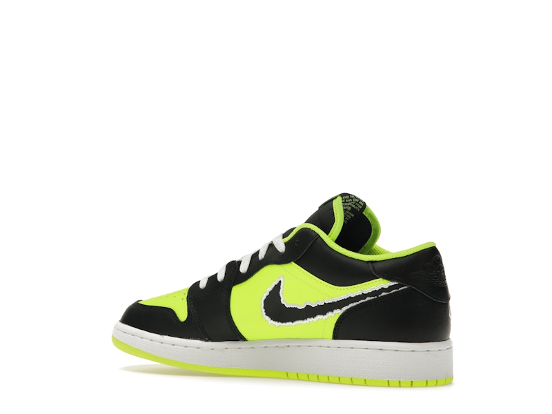 Jordan 1 Low SE Black Cat Volt (GS)