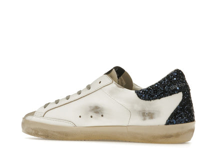 Golden Goose Super-Star White Blue Glitter (Women's)