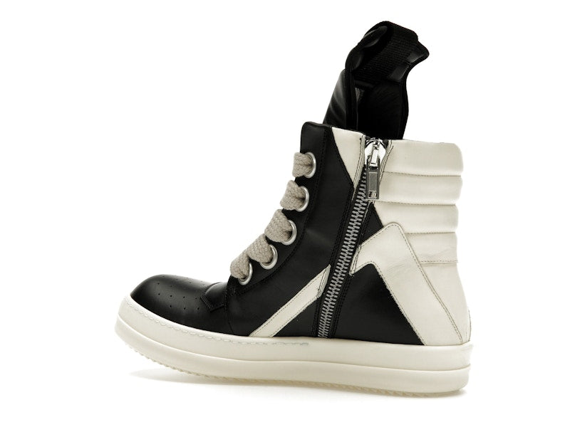 Rick Owens GeoBasket Oversized Eylet Black Milk