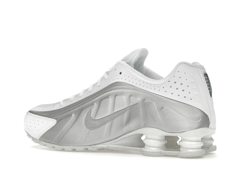 Nike Shox R4 White Bright Crimson Metallic Silver