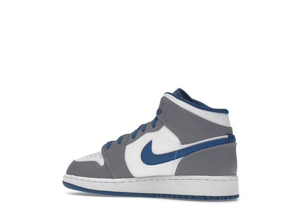 Jordan 1 Mid True Blue Cement (GS)