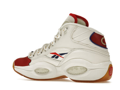 Reebok Question Mid White Red Blue