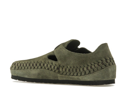 Birkenstock London Braided Shearling Kith Olive Night