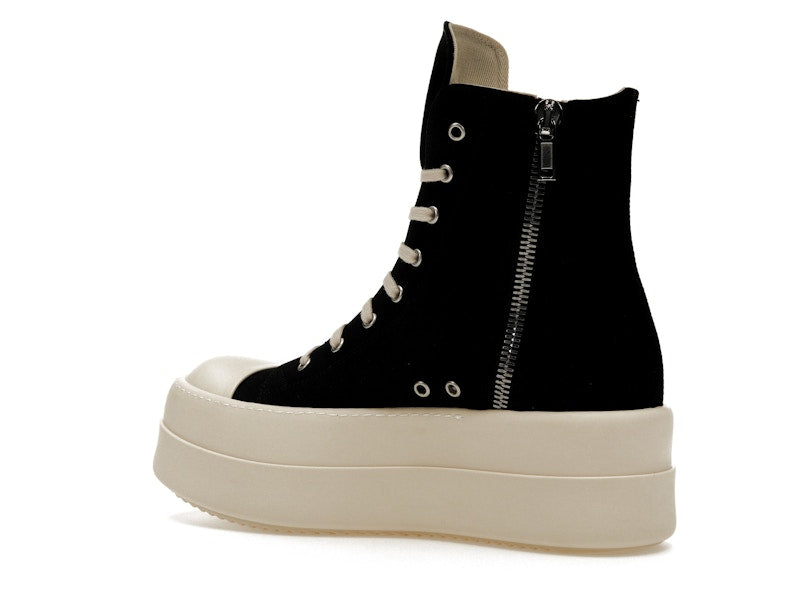 Rick Owens DRKSHDW Mega Bumper Canvas Sneaks Black Milk