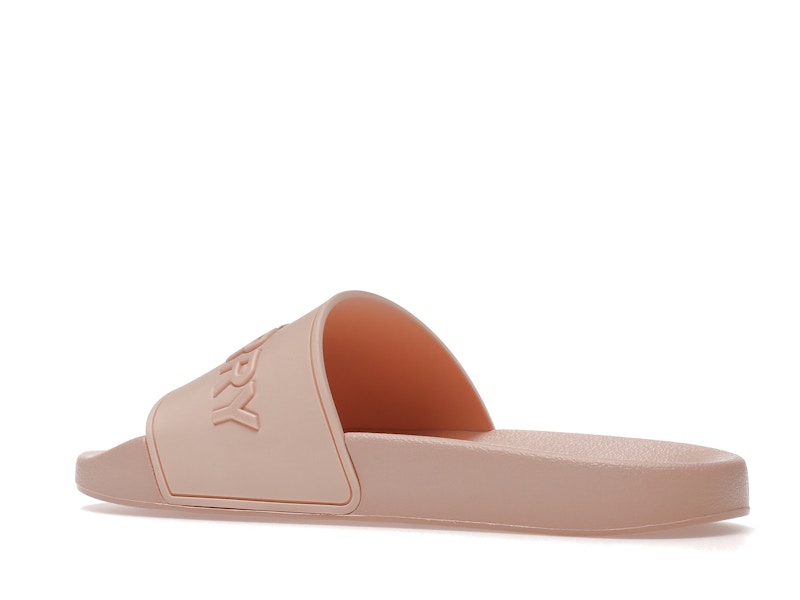 Burberry Embossed Logo Slides Peach Pink (Women's)