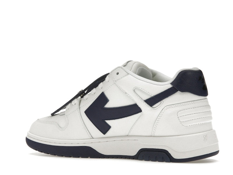 OFF-WHITE Out Of Office OOO Low Tops White Navy Blue