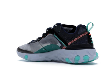 Nike React Element 87 Black Neptune Green