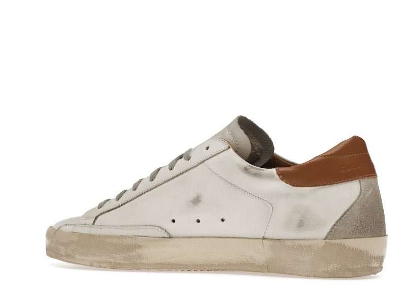 Golden Goose Super-Star White Vacchetta Tan Grey Suede Patch