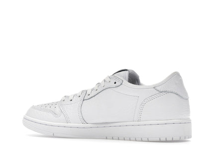 Jordan 1 Retro Low Swooshless Triple White (2025)