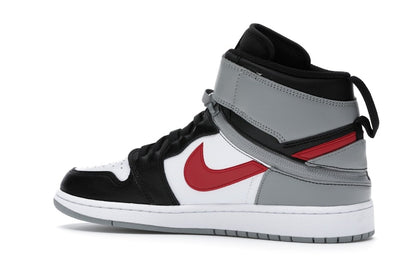 Jordan 1 High FlyEase Black Particle Grey Gym Red