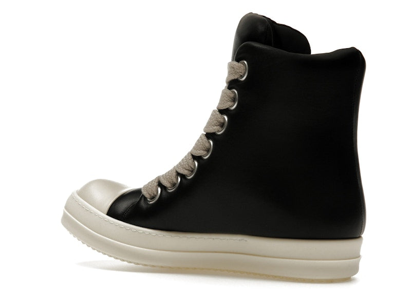 Rick Owens Jumbo Lace Padded Sneaks Black Milk