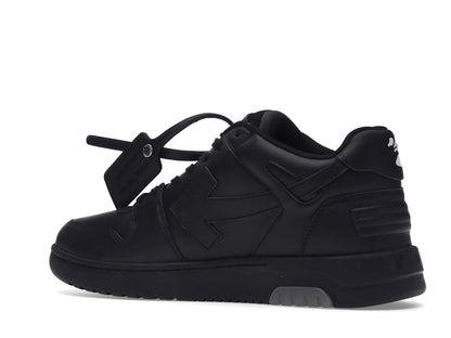 OFF-WHITE Out Of Office OOO "For Walking" Low Tops Black White