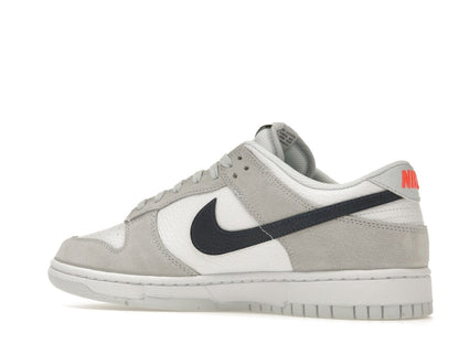 Nike Dunk Low White Grey Navy Aqua Mini Swoosh