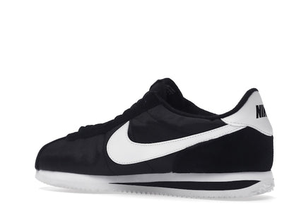 Nike Cortez Basic Nylon Black White-Metallic Silver