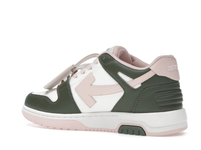 OFF-WHITE Out Of Office OOO Low Tops White Green Pink (Women's)