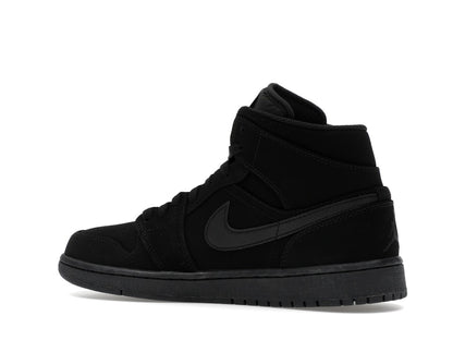 Jordan 1 Mid Black Black White