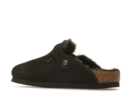Birkenstock Boston Shearling Suede Mocha
