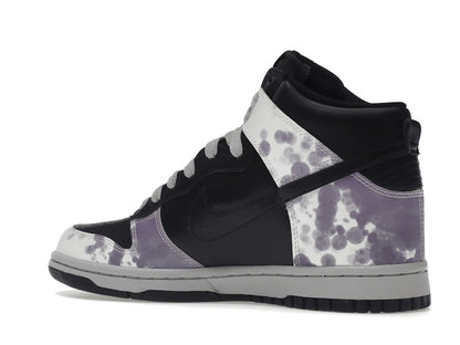 Nike Dunk High Splatter Black White Purple (Women's)
