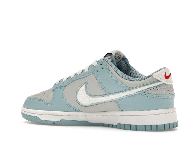 Nike Dunk Low Retro Fleece Swoosh Worn Blue