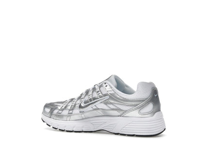 Nike P-6000 White Metallic Silver (GS)