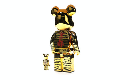 Bearbrick x Tyga x Hajime Sorayama 100% & 400% Set Gold