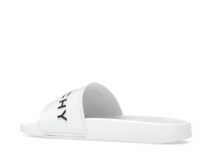Givenchy Paris Flat Sandals White Black