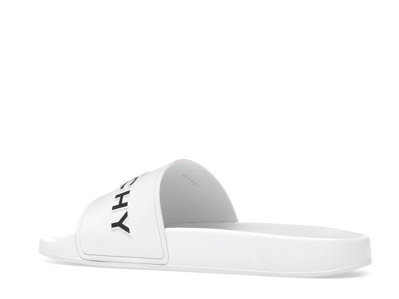 Givenchy Paris Flat Sandals White Black