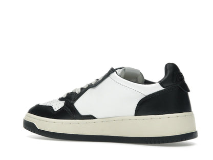 Autry Medalist Leather Low White Black (Women's)