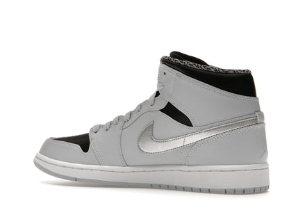 Jordan 1 Mid Pure Platinum Metallic Silver