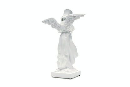 Banksy Bucket On Head Figure White