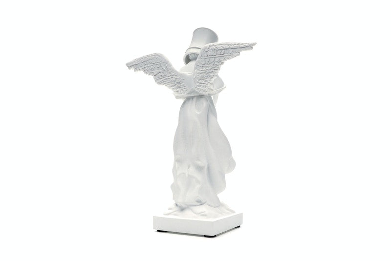 Banksy Bucket On Head Figure White