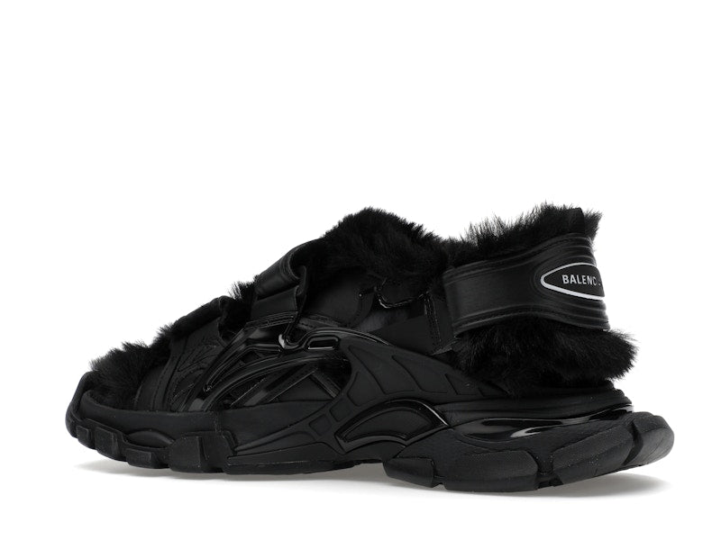 Balenciaga Track Sandal Fake Fur Black (Women's)