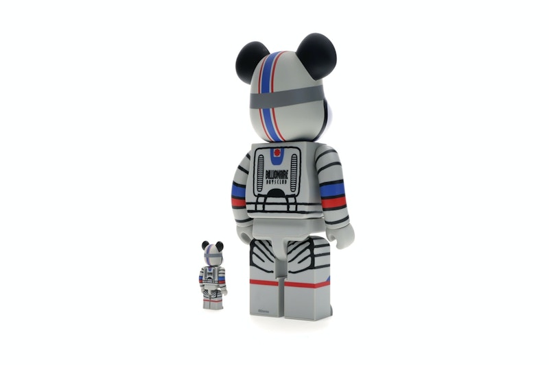 Bearbrick x Billionaire Boys Club x Mickey Mouse Astronaut 100% & 400% Set Multicolor