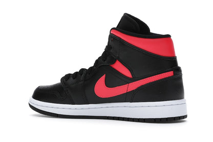 Jordan 1 Mid Black Siren Red (Women's)