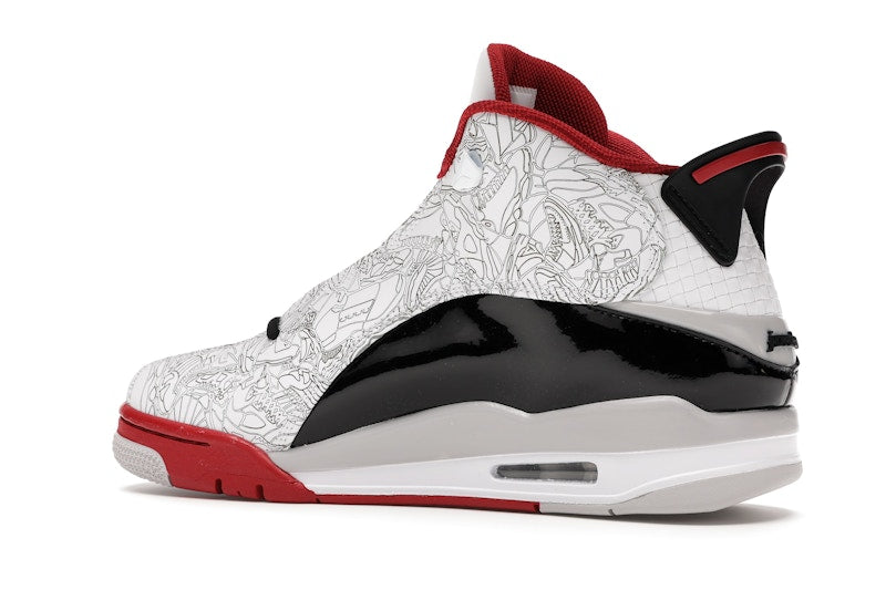 Jordan Dub Zero White Varsity Red