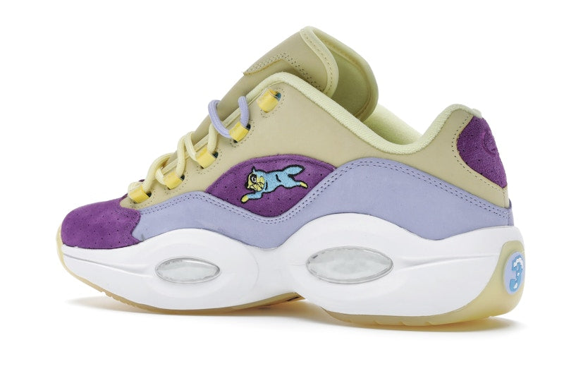 Reebok Question Low BBC Ice Cream Running Dog Yellow Purple