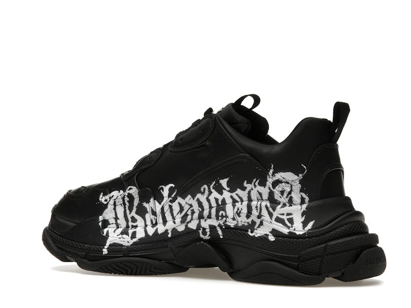 Balenciaga Triple S DIY Metal Artwork Black