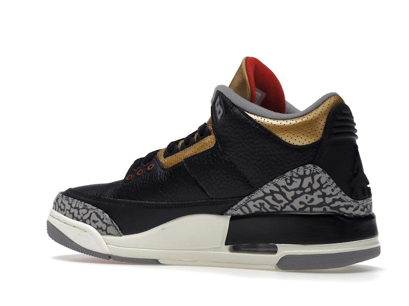 Jordan 3 Retro Black Cement Gold (Women's)