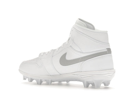 Jordan 1 Mid TD Cleat White Grey Fog