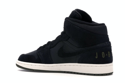 Jordan 1 Mid Black Olive Canvas