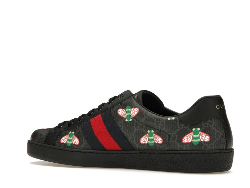 Gucci Ace Bee Print Black