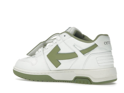 OFF-WHITE Out Of Office OOO Low Tops White Sage