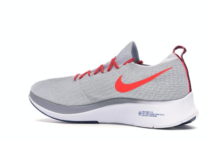 Nike Zoom Fly Flyknit Pure Platinum Bright Crimson