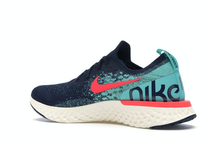Nike Epic React Flyknit College Navy Hyper Jade