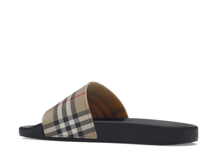 Burberry Vintage Check Slides Archive Beige