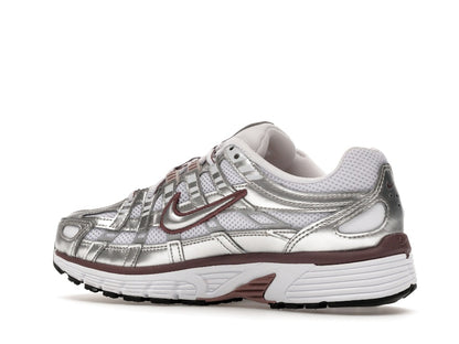 Nike P-6000 White Metallic Silver Tattoo (Women's)