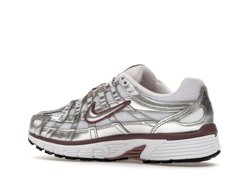 Nike P-6000 White Metallic Silver Tattoo (Women's)