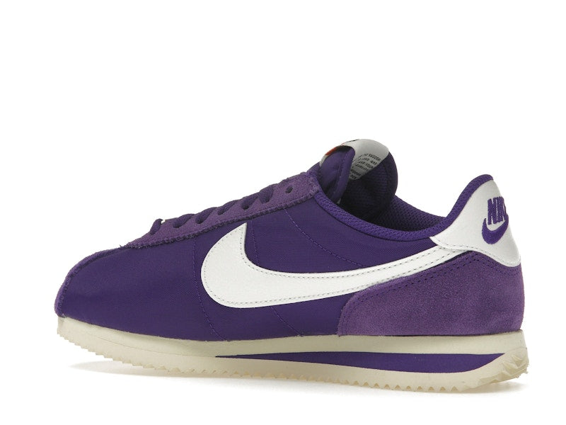 Nike Cortez Textile Field Purple Alabaster Safety Orange Summit White (Women's)