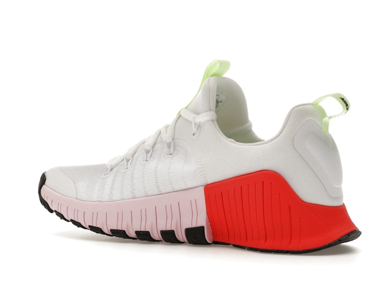 Nike Free Metcon 6 White Barely Volt Bright Crimson Pink Foam (Women's)