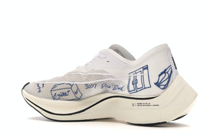 Nike ZoomX Vaporfly Next% Blue Ribbon Sports White